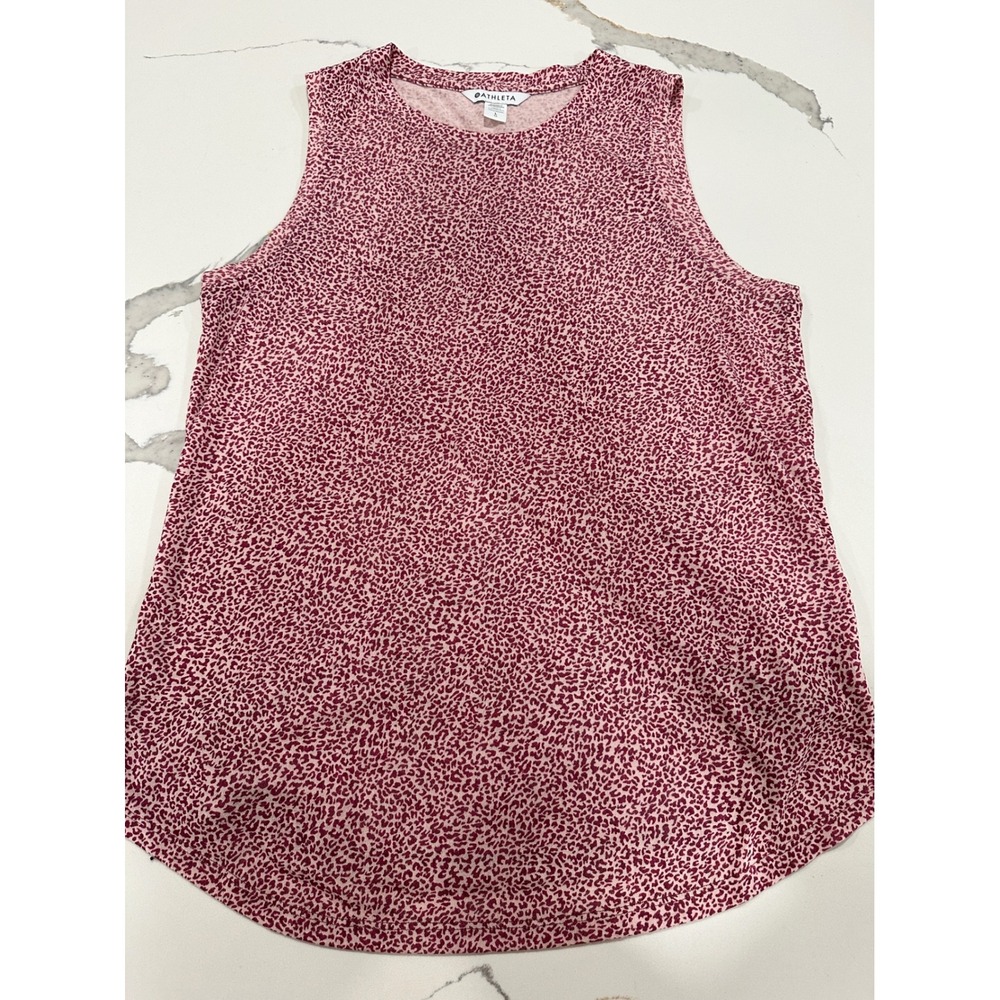 Athleta Breezy Tank Top Women's Large Burgundy Pink Sleeveless Athletic
